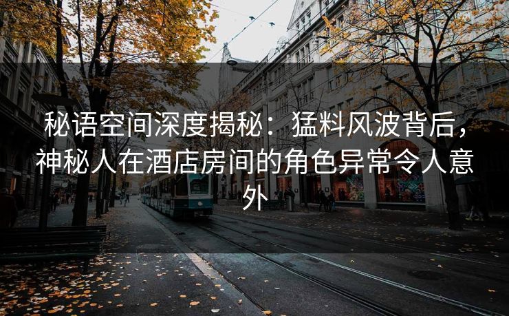 秘语空间深度揭秘：猛料风波背后，神秘人在酒店房间的角色异常令人意外